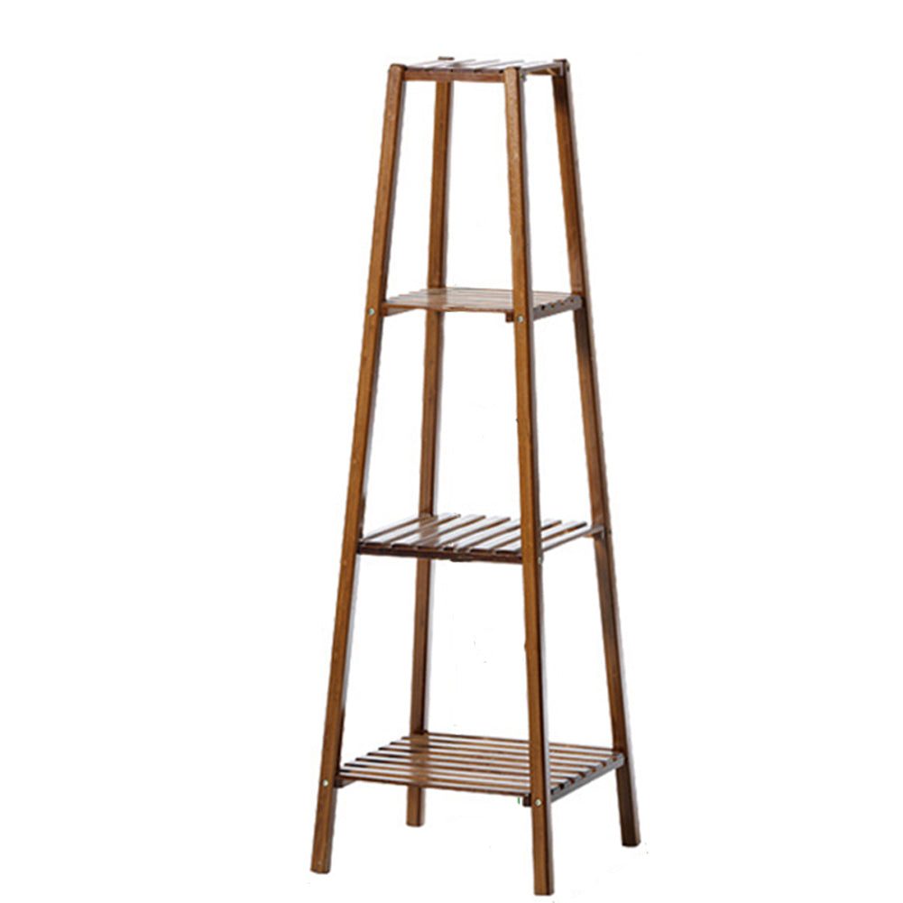 Vintage Tiered Indoor Plant Stand Solid Wood Display Shelf