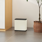 8l Hanging Kitchen Bin, Rubbish Bin W/ Stay-open Lid For Under Sink | Cream