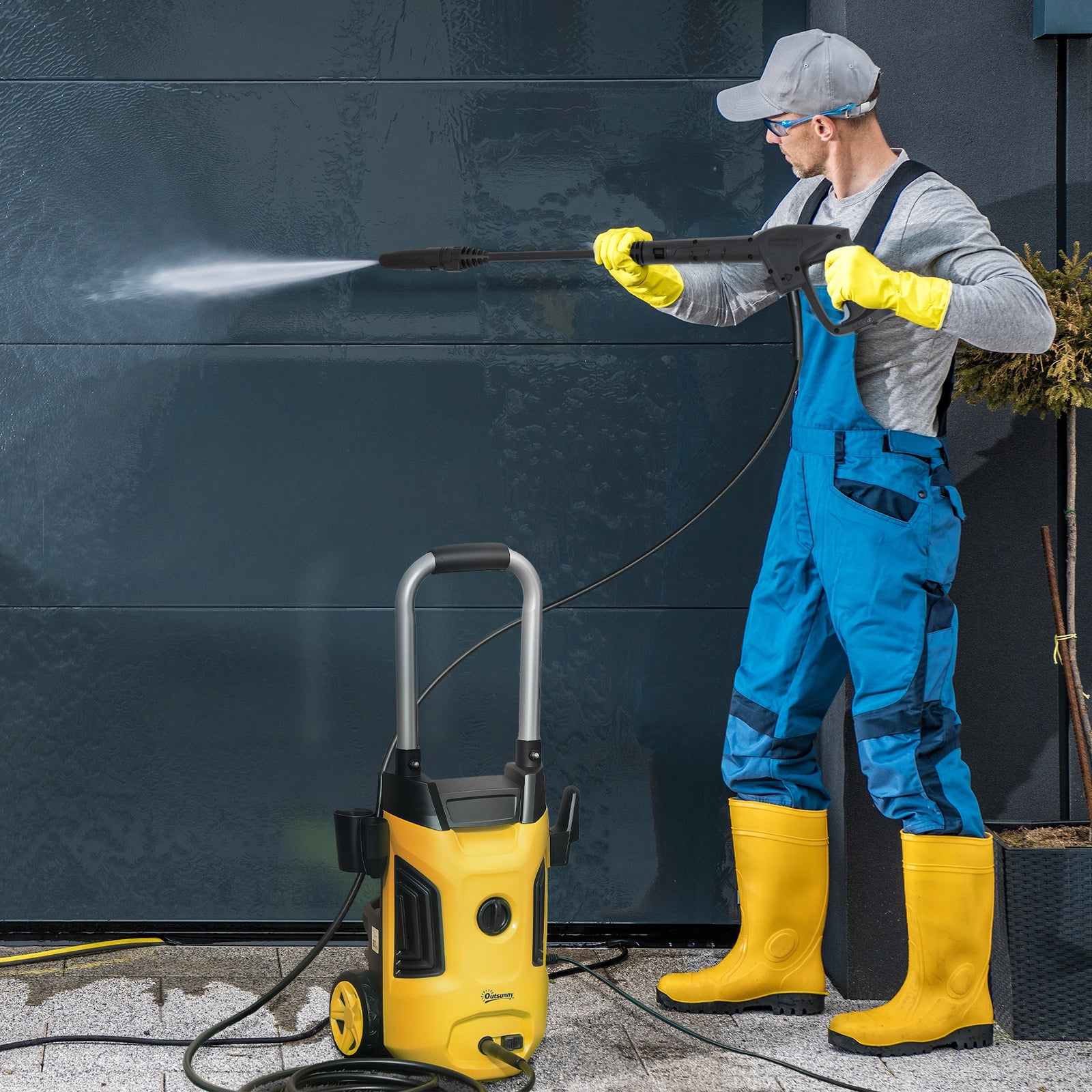 1800w Pressure Washer, 150 Bar | Yellow