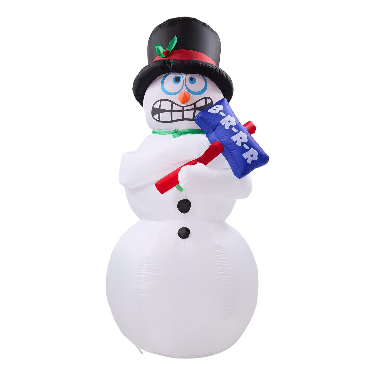 Breeins 6ft Outdoor Christmas Inflatable Shivering Snowman Decoration