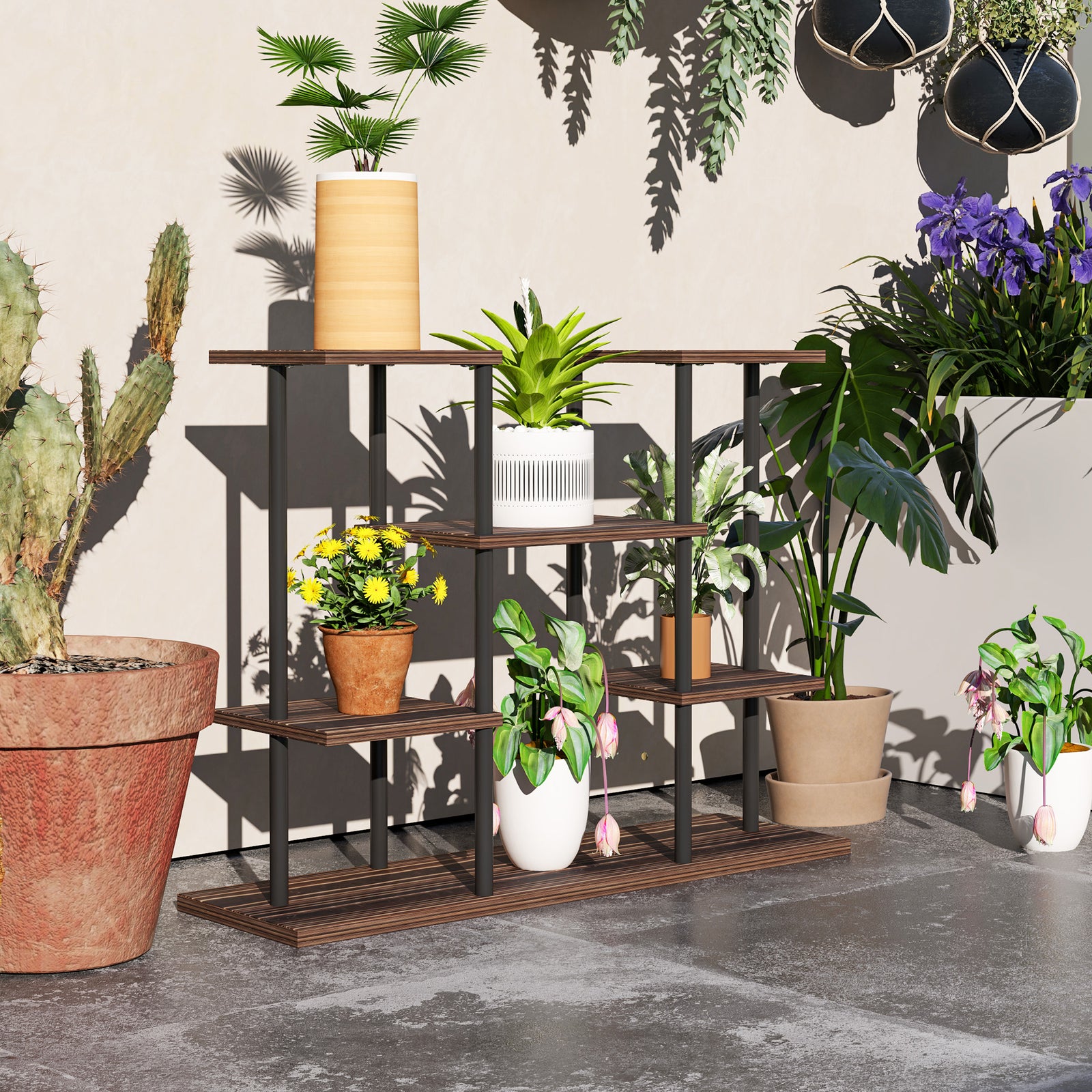4 Tiered Indoor Plant Stand Display Rack