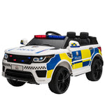 12v Kid Electric Ride On Police Car W/ Remote Siren Bluetooth 3-6 Years