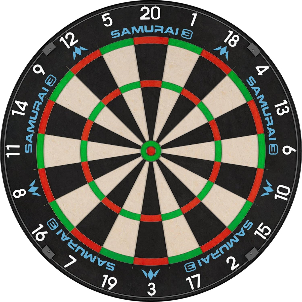 Samurai 3 Dartboard - Professional - Knife Wire - Black Number Ring | One Size | Multi
