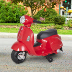 Vespa Licensed Kids Ride On Motorcycle 6v Battery Powered Electric Toys | Red