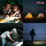 Dyzi Rechargeable Bike Lights Set Waterproof Bicycle Front And Back Lights With Powerbank