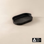 Soap Dish, Black, Recycled Materials, Avenir Collection