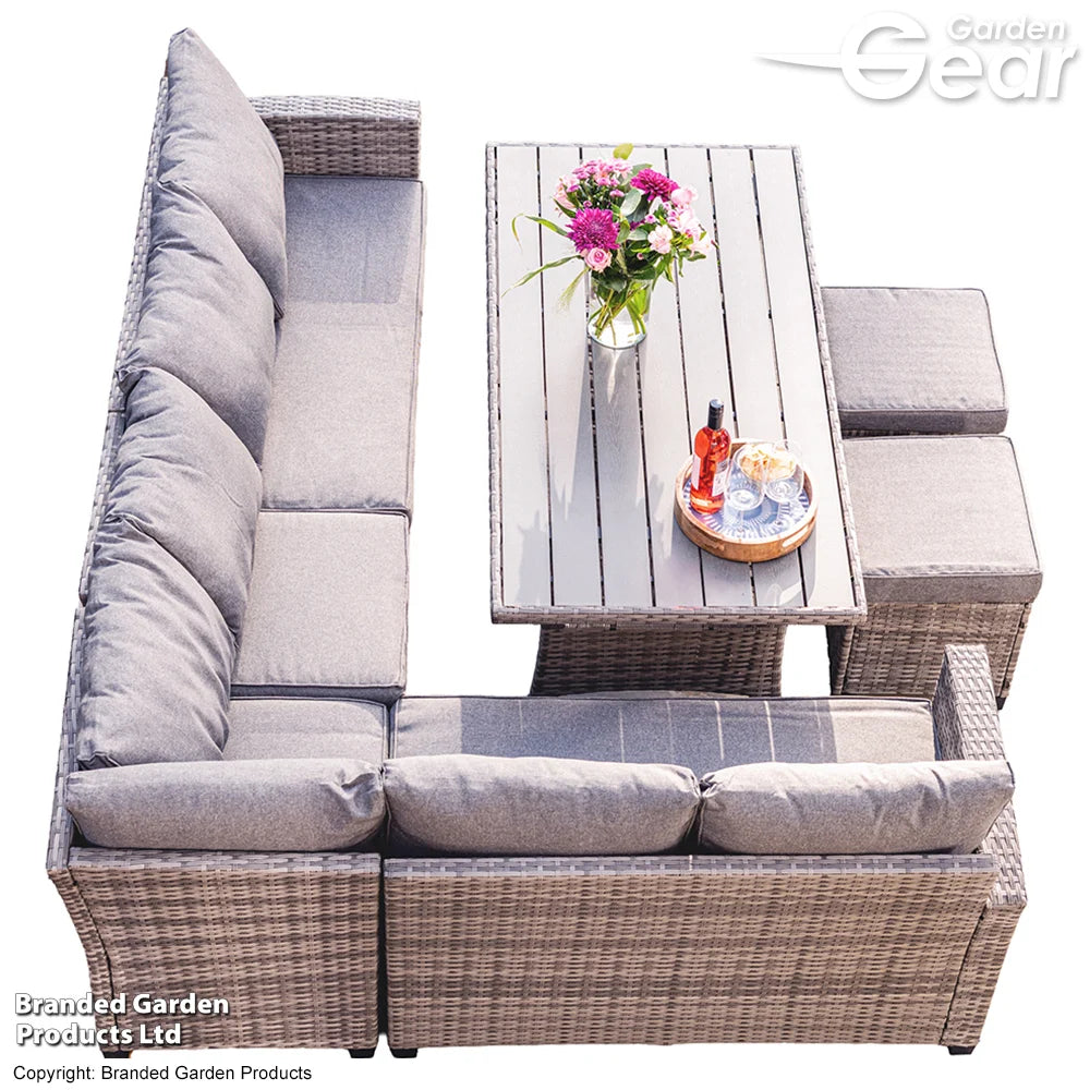 Garden_Gear St Lucia 7 Seater Rattan Sofa Dining Set