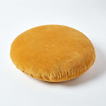 Luxury Velvet Round Cushion | 40cm x 40cm | Mustard