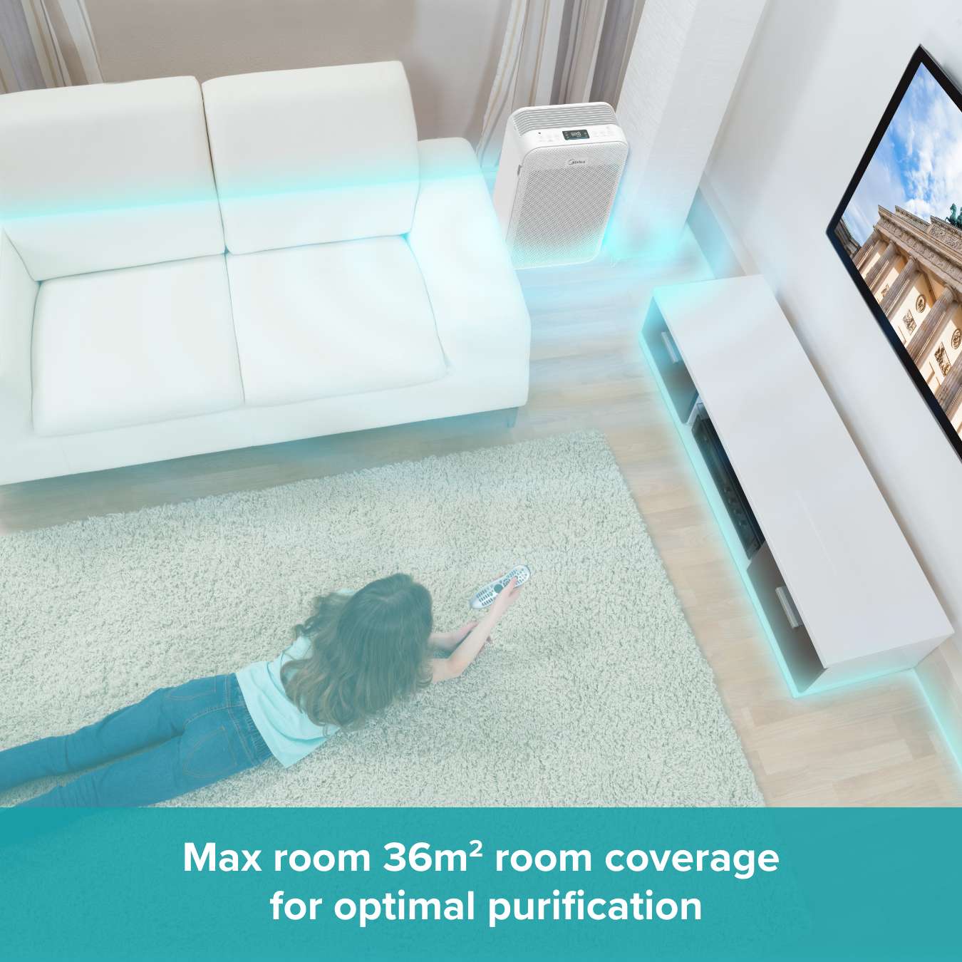 Pure Control – Odour Removing Air Purifier With Air Quality Sensor