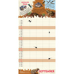 2026 Family Organiser Calendar (with Pocket And Stickers) Official Product