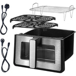 Dyzi Digital Air Fryer 7.6l Touch Control Large Capacity Black