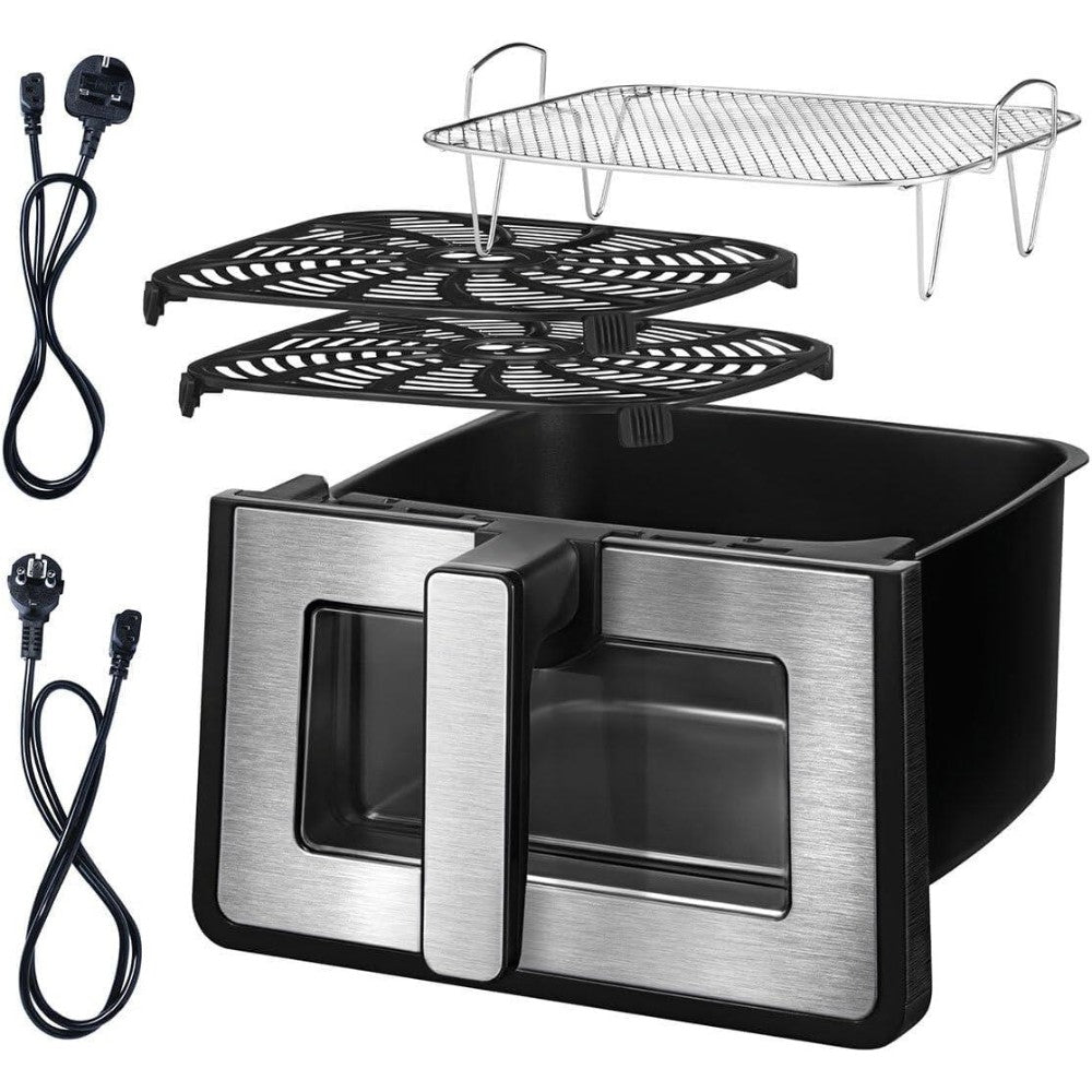 Dyzi Digital Air Fryer 7.6l Touch Control Large Capacity Black