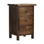 Solid Wood Mini Classic Grey Country Bedside