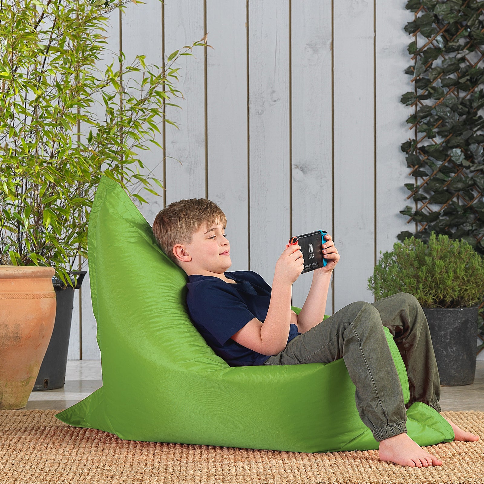 Kids Bag Indoor Outdoor Bean Bag | Lime