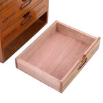 Rustic 5-drawer Wooden Organizer Box
