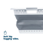 Foldaway Laundry Basket- Grey