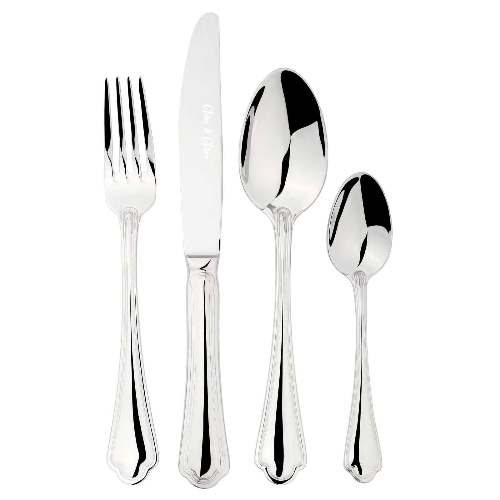Cutlery Sets Stainless Steel 18/8 Catering Alhambra | 32Piece | Silver