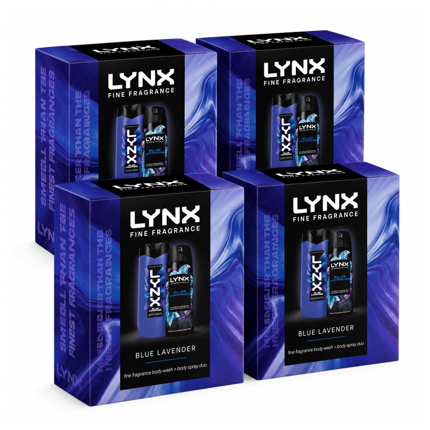 Fine Fragrance Blue Lavender Body Spray & Wash Set | Set of 4