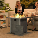 40000 Btu Smokeless Fire Pit, Dark Grey