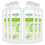 Kind To Skin Refreshing Bath Soak Cucumber Extract Sensitive Skin, 1l 6pk | Set-of-6