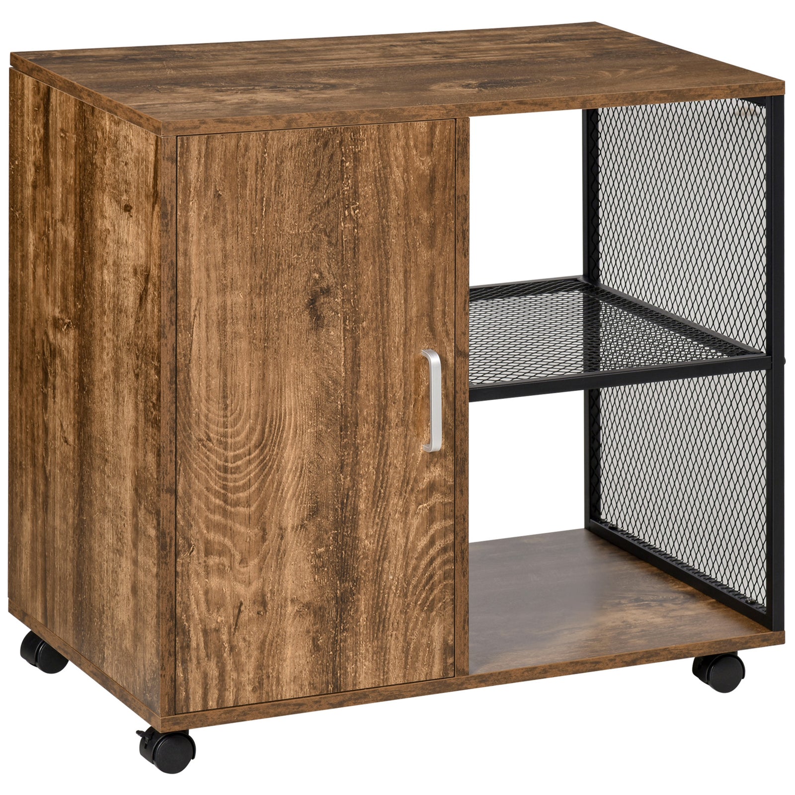 Printer Stand Office Mobile Cabinet Organizer With Castors | One Size | Natura