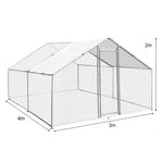 Chicken Run 3m X 4m X 2m | 3m x 4m x 2m | Green