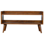 Solid Wood Chestnut Nordic Storage Bench
