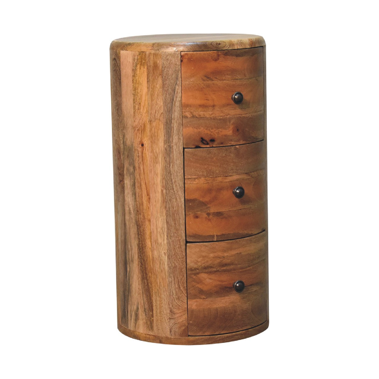 Solid Mango Wood Oak-ish Drum Chest