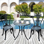 Garden Bistro Set Outdoor Table Chairs Patio Lawn Furniture