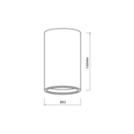 Genesis Spot 1xgu10 | 10cm | Black