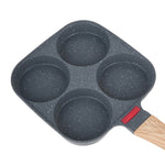 19cm W X 19cm W Non-stick 4-hole Egg Frying Pan