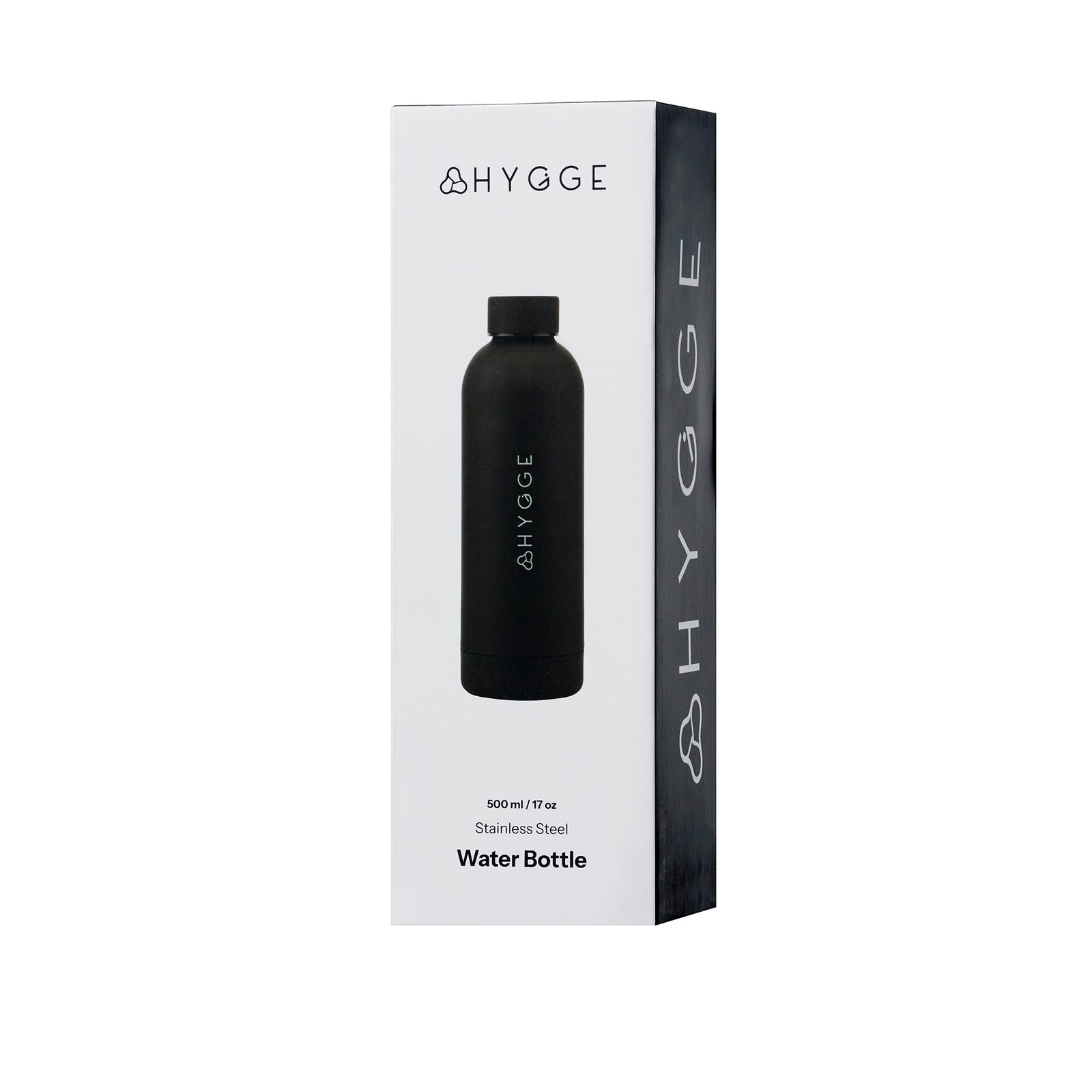 Double Wall Insulated Stainless Steel Water Bottle 500ml – Black | 500ml | Black