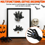 3 Pack Wall-mounted Creepy Reaching Hands With Led Candles Halloween Decors