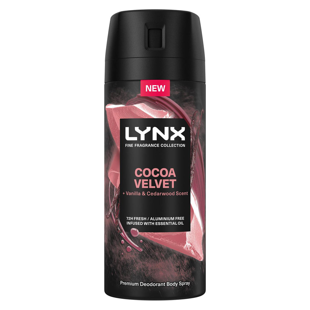 Body Spray Fine Fragrance Collection Cocoa Velvet For Men 150ml, 6 Pack | Set of 6