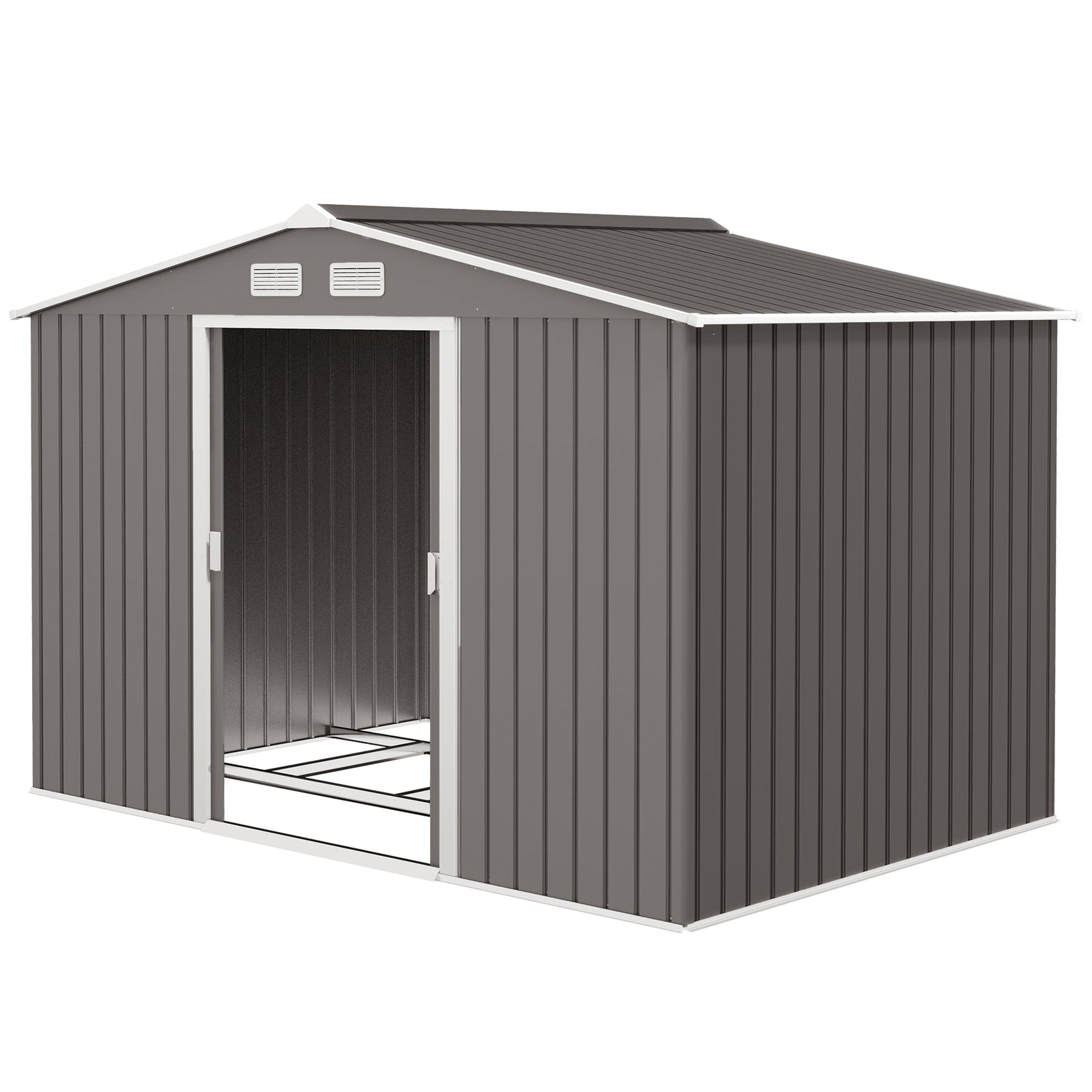 Garden Shed Storage Unit With Locking Door Floor Foundation | Medium