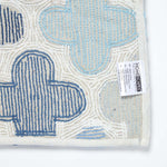 Blue And Grey Pattern Cotton Bath Mat