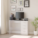 Computer Writing Desk, Study Table With 4 Drawers