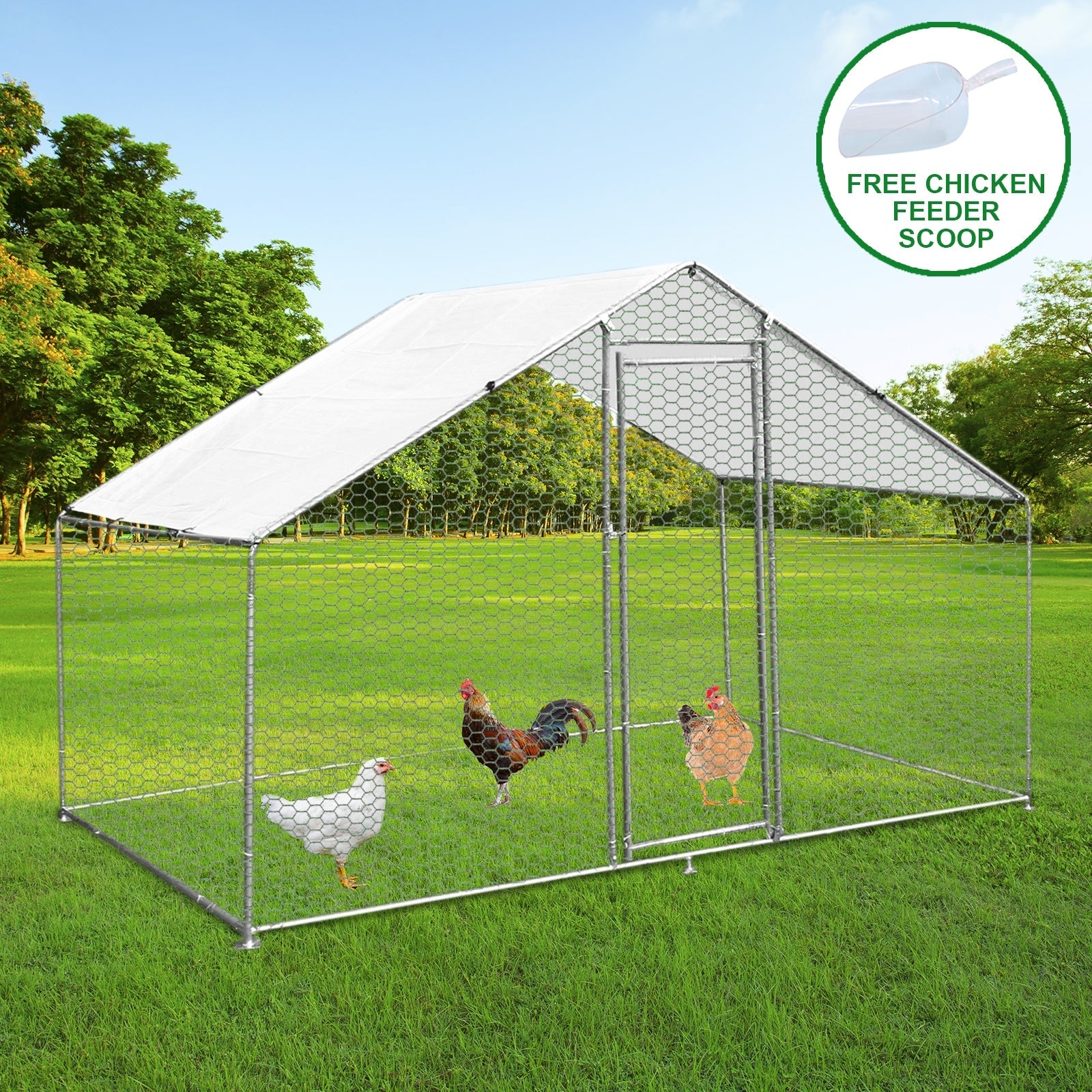 Chicken Run 3m X 2m X 2m | 3m x 2m x 2m | Green