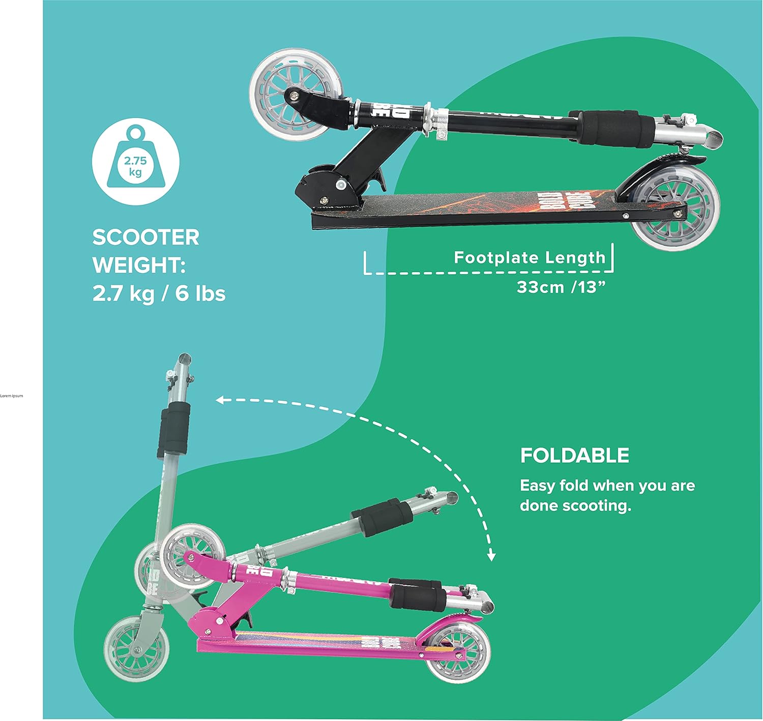 2 Wheel Scooter | Blue