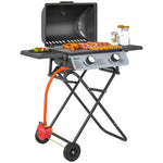 Foldable Gas Bbq With Side Tables