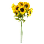 Pack Of 6 X 88cm Yellow Artificial Sunflower - 18 Heads