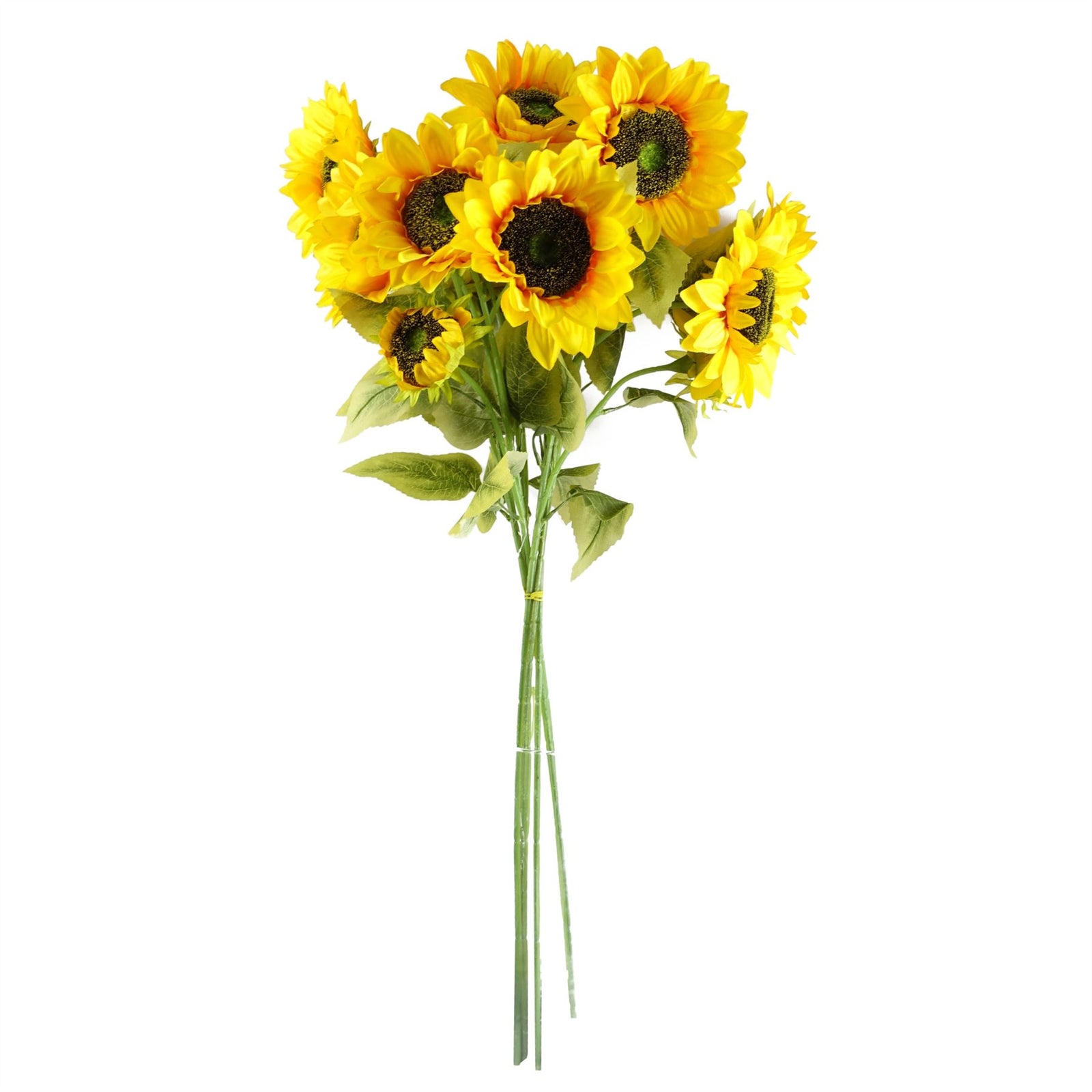 Pack Of 6 X 88cm Yellow Artificial Sunflower - 18 Heads