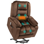 Lift Chair W/ Vibration Massage Heat Assembly | Brown