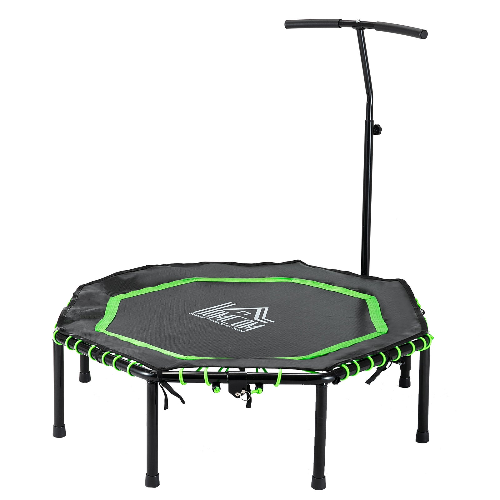 Foldable Trampoline W/ Adjust Handle, Max Load 150 Kg | Green