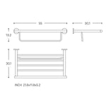 Towel Rack Shelf Chrome Architect Sp (56cm)