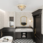 Chandelier Crystal Ceiling Light With E14 Base 2-lights | Gold