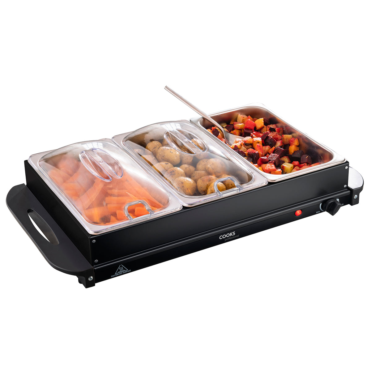 Cooks Professional 3 Section Buffet Warmer 4.5l