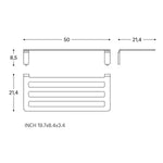 Towel Rack, Chrome, Line Collection