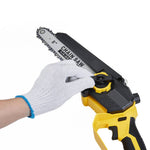 6 Inch & 8 Inch Portable Cordless Electric Chainsaw With 2 Batteries