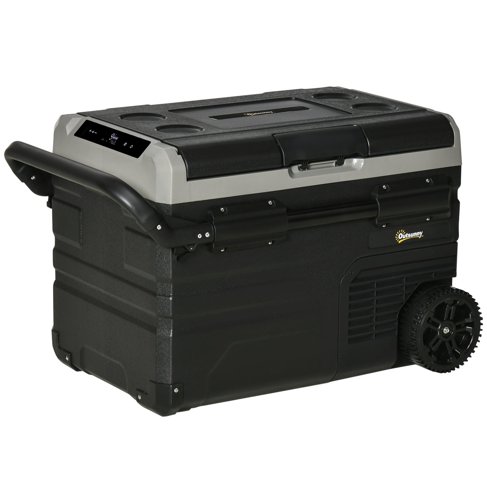 Car Refrigerator 12v Portable Freezer W/ Inner Led Light | Black